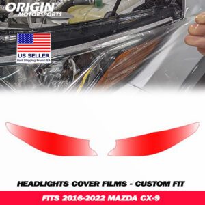 2016-2022 Mazda CX-9 Precut Headlight PPF Clear Paint Protection Film Kit 2016-2022 Mazda CX-9 Precut Headlight PPF Clear Paint Protection Film Kit