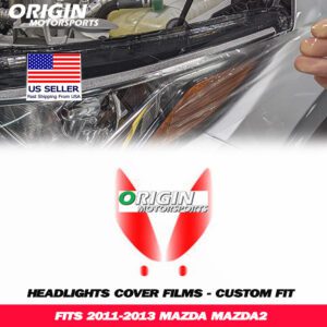 2011-2013 Mazda MAZDA2 Precut Headlight PPF Clear Paint Protection Film Kit