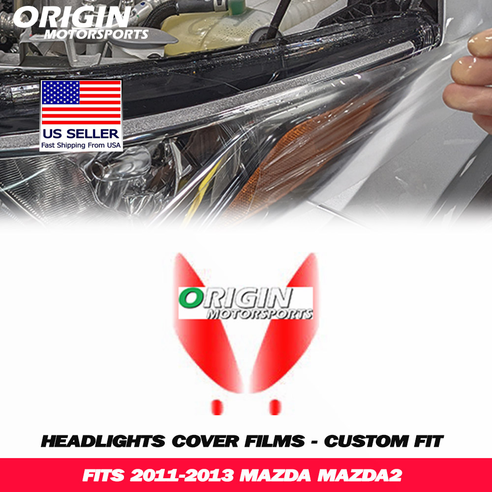 2011-2013 Mazda MAZDA2 Precut Headlight PPF Clear Paint Protection Film Kit