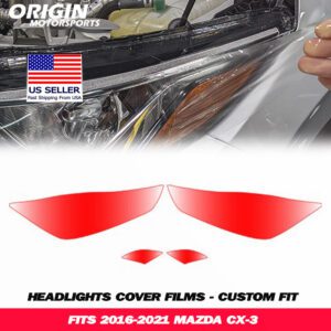2016-2021 Mazda CX-3 Precut Headlight PPF Clear Paint Protection Film Kit 2016-2021 Mazda CX-3 Precut Headlight PPF Clear Paint Protection Film Kit