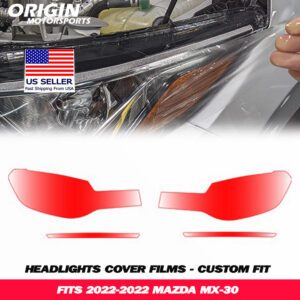 2022-2022 Mazda MX-30 Precut Headlight PPF Clear Paint Protection Film Kit 2022-2022 Mazda MX-30 Precut Headlight PPF Clear Paint Protection Film Kit