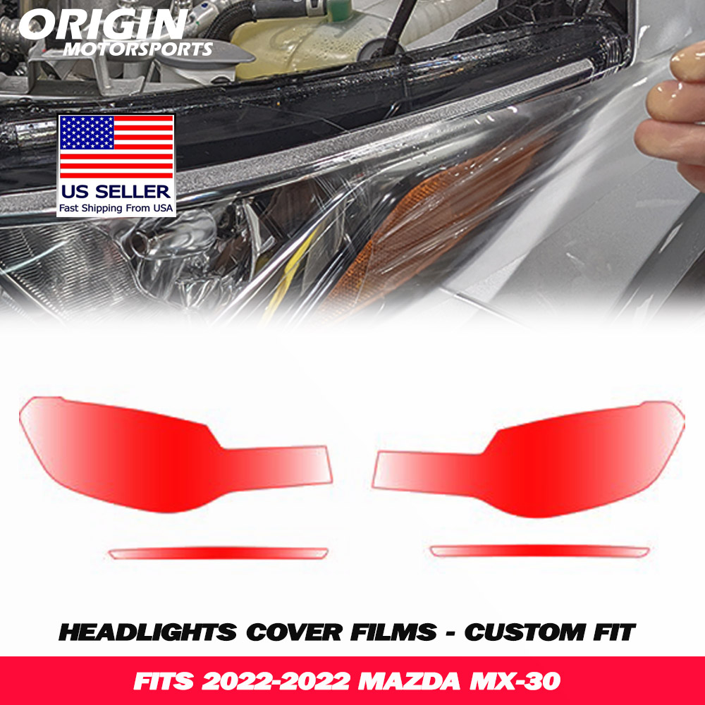 2022-2022 Mazda MX-30 Precut Headlight PPF Clear Paint Protection Film Kit 2022-2022 Mazda MX-30 Precut Headlight PPF Clear Paint Protection Film Kit
