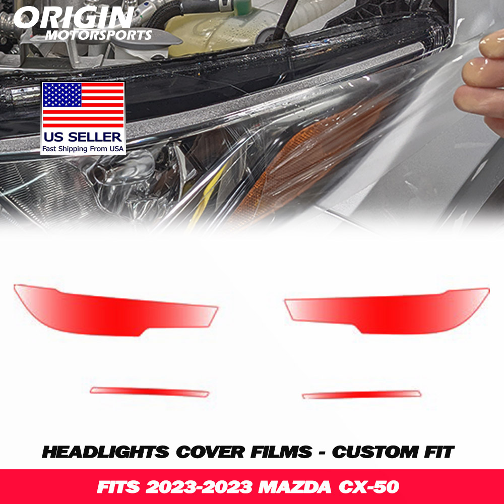 2023-2023 Mazda CX-50 Precut Headlight PPF Clear Paint Protection Film Kit