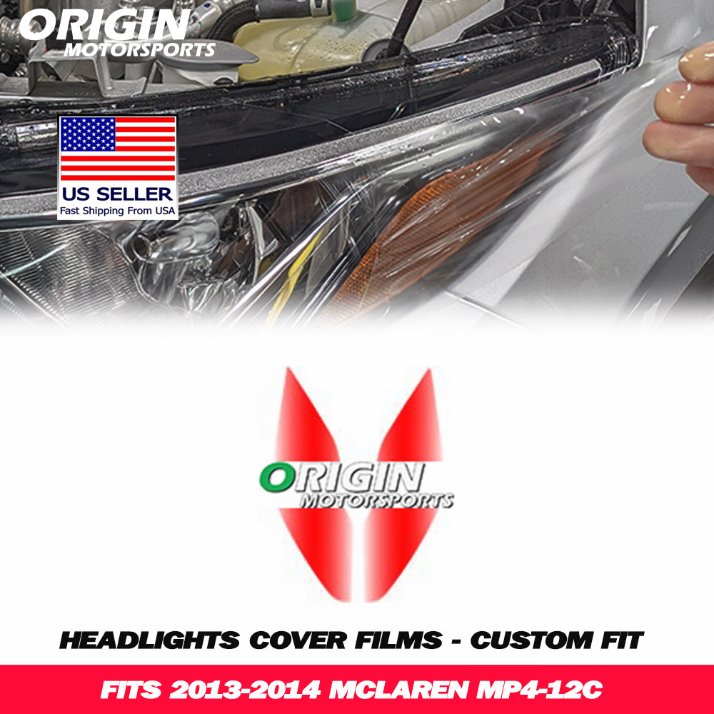 2013-2014 Mclaren MP4-12C Precut Headlight PPF Clear Paint Protection Film Kit 2013-2014 Mclaren MP4-12C Precut Headlight PPF Clear Paint Protection Film Kit