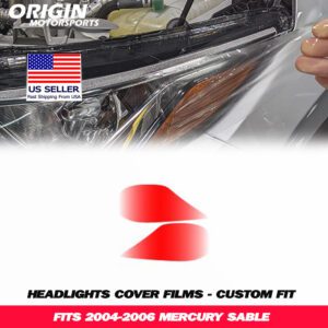 2004-2006 Mercury SABLE Precut Headlight PPF Clear Paint Protection Film Kit 2004-2006 Mercury SABLE Precut Headlight PPF Clear Paint Protection Film Kit