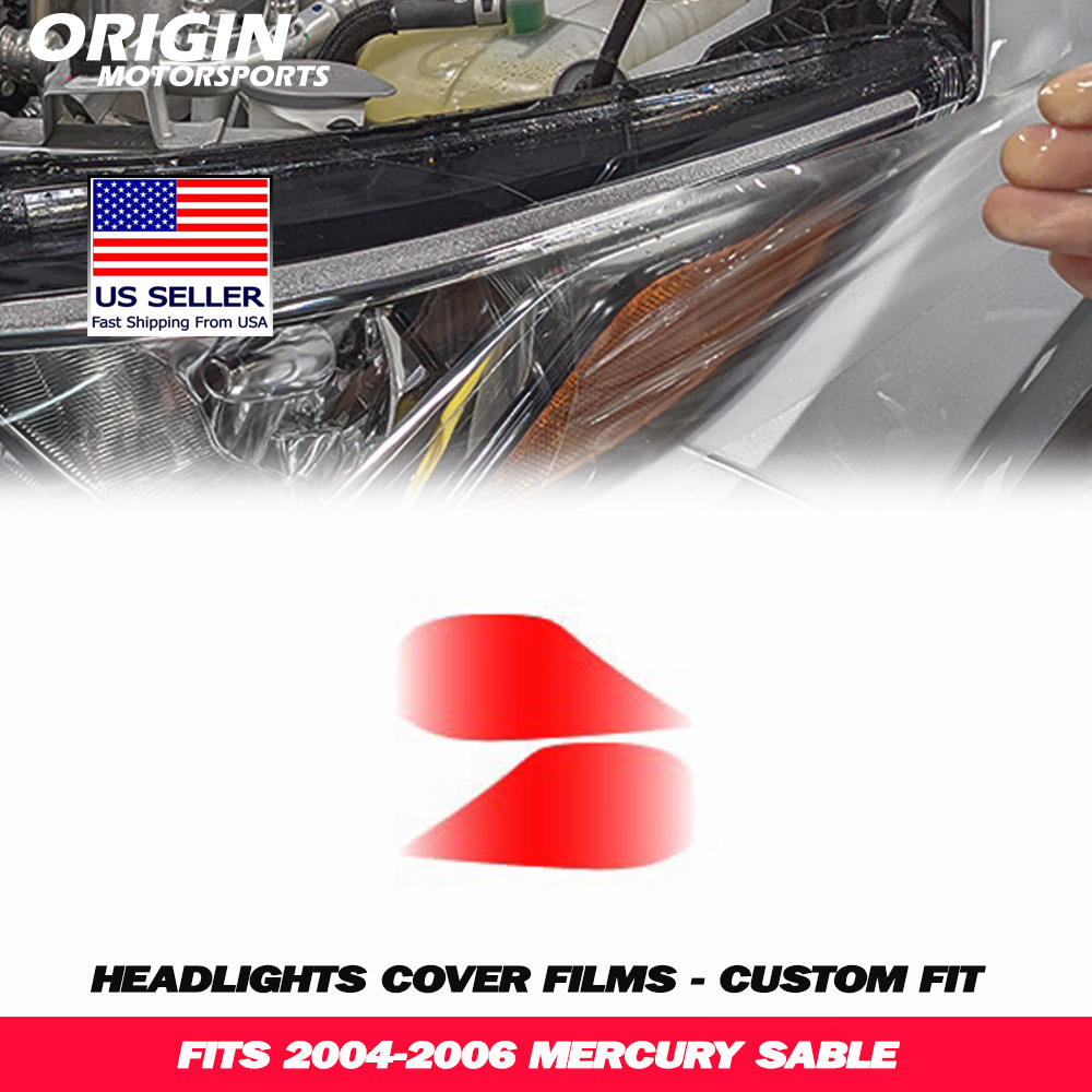 2004-2006 Mercury SABLE Precut Headlight PPF Clear Paint Protection Film Kit 2004-2006 Mercury SABLE Precut Headlight PPF Clear Paint Protection Film Kit