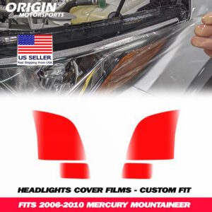 2006-2010 Mercury MOUNTAINEER Precut Headlight PPF Clear Paint Protection Film Kit 2006-2010 Mercury MOUNTAINEER Precut Headlight PPF Clear Paint Protection Film Kit