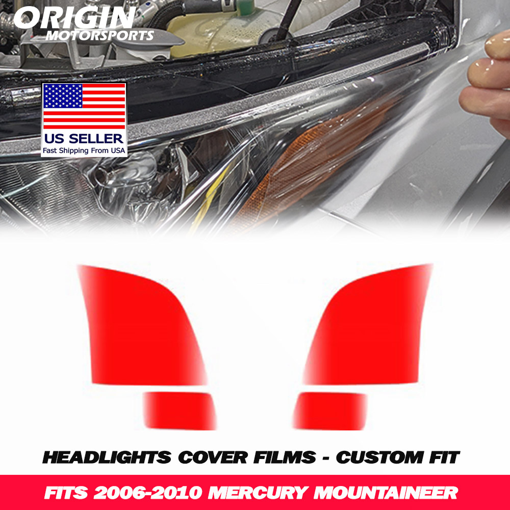 2006-2010 Mercury MOUNTAINEER Precut Headlight PPF Clear Paint Protection Film Kit 2006-2010 Mercury MOUNTAINEER Precut Headlight PPF Clear Paint Protection Film Kit