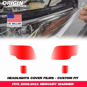 2008-2011 Mercury MARINER Precut Headlight PPF Clear Paint Protection Film Kit 2008-2011 Mercury MARINER Precut Headlight PPF Clear Paint Protection Film Kit