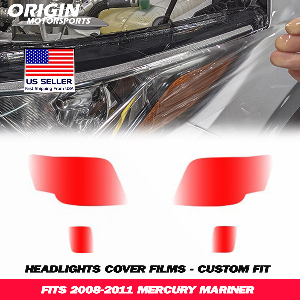 2008-2011 Mercury MARINER Precut Headlight PPF Clear Paint Protection Film Kit 2008-2011 Mercury MARINER Precut Headlight PPF Clear Paint Protection Film Kit