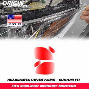 2005-2007 Mercury MONTEGO Precut Headlight PPF Clear Paint Protection Film Kit