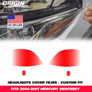 2004-2007 Mercury MONTEREY Precut Headlight PPF Clear Paint Protection Film Kit 2004-2007 Mercury MONTEREY Precut Headlight PPF Clear Paint Protection Film Kit