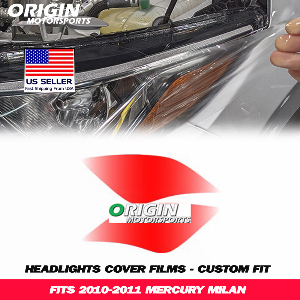 2010-2011 Mercury MILAN Precut Headlight PPF Clear Paint Protection Film Kit 2010-2011 Mercury MILAN Precut Headlight PPF Clear Paint Protection Film Kit