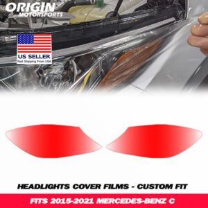 2015-2021 Mercedes-Benz C Precut Headlight PPF Clear Paint Protection Film Kit 2015-2021 Mercedes-Benz C Precut Headlight PPF Clear Paint Protection Film Kit