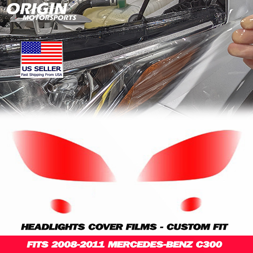 2008-2011 Mercedes-Benz C300 Precut Headlight PPF Clear Paint Protection Film Kit 2008-2011 Mercedes-Benz C300 Precut Headlight PPF Clear Paint Protection Film Kit