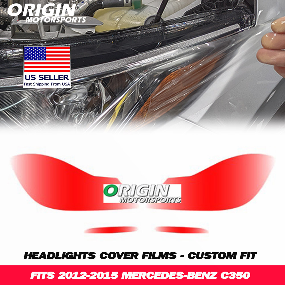 2012-2015 Mercedes-Benz C350 Precut Headlight PPF Clear Paint Protection Film Kit 2012-2015 Mercedes-Benz C350 Precut Headlight PPF Clear Paint Protection Film Kit