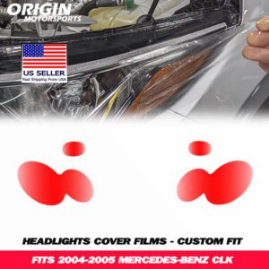 2004-2005 Mercedes-Benz CLK Precut Headlight PPF Clear Paint Protection Film Kit 2004-2005 Mercedes-Benz CLK Precut Headlight PPF Clear Paint Protection Film Kit