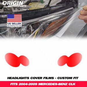 2004-2009 Mercedes-Benz CLK Precut Headlight PPF Clear Paint Protection Film Kit 2004-2009 Mercedes-Benz CLK Precut Headlight PPF Clear Paint Protection Film Kit