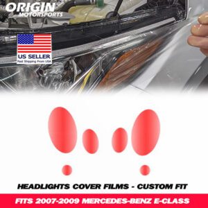 2007-2009 Mercedes-Benz E-CLASS Precut Headlight PPF Clear Paint Protection Film Kit 2007-2009 Mercedes-Benz E-CLASS Precut Headlight PPF Clear Paint Protection Film Kit