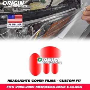 2008-2009 Mercedes-Benz E-CLASS Precut Headlight PPF Clear Paint Protection Film Kit 2008-2009 Mercedes-Benz E-CLASS Precut Headlight PPF Clear Paint Protection Film Kit