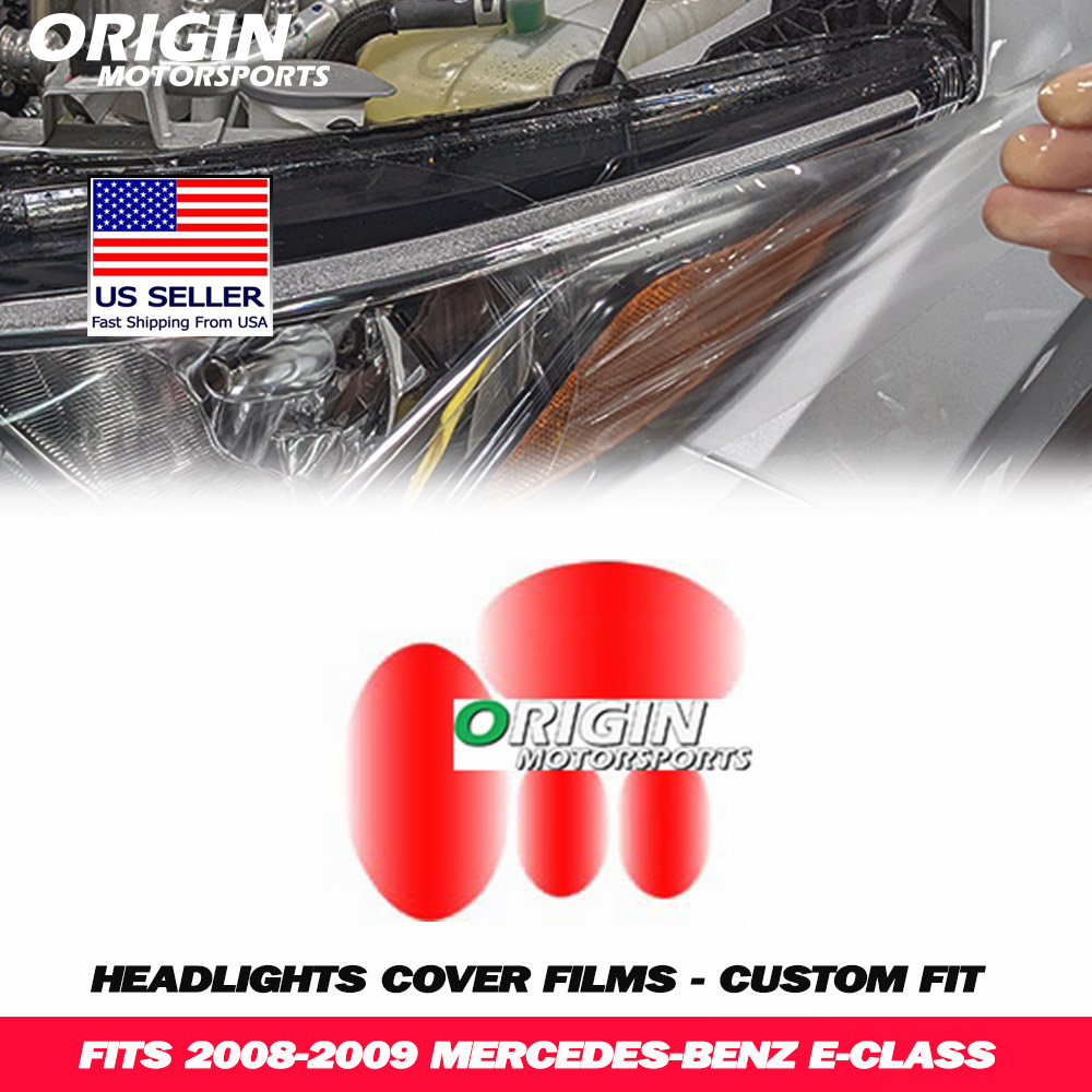2008-2009 Mercedes-Benz E-CLASS Precut Headlight PPF Clear Paint Protection Film Kit 2008-2009 Mercedes-Benz E-CLASS Precut Headlight PPF Clear Paint Protection Film Kit