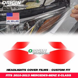 2010-2013 Mercedes-Benz E-CLASS Precut Headlight PPF Clear Paint Protection Film Kit