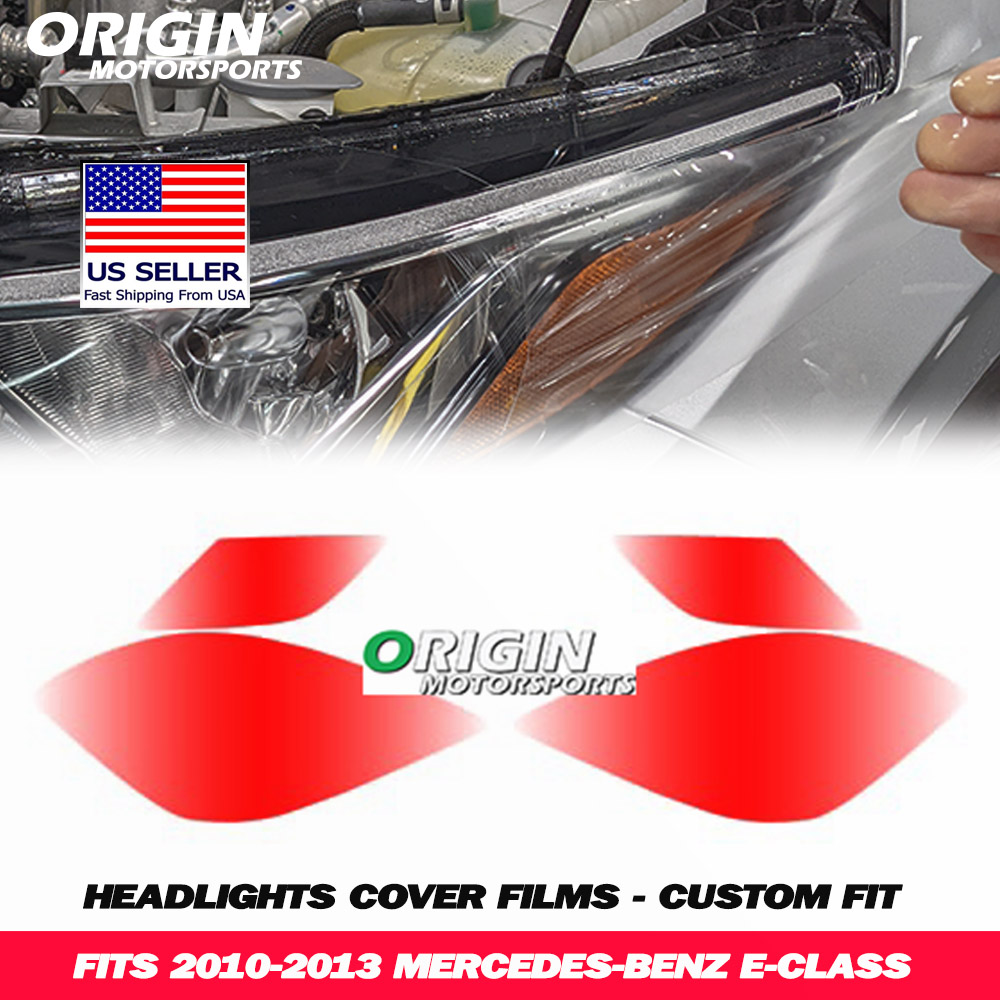2010-2013 Mercedes-Benz E-CLASS Precut Headlight PPF Clear Paint Protection Film Kit 2010-2013 Mercedes-Benz E-CLASS Precut Headlight PPF Clear Paint Protection Film Kit