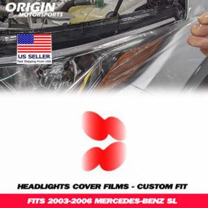 2003-2006 Mercedes-Benz SL Precut Headlight PPF Clear Paint Protection Film Kit 2003-2006 Mercedes-Benz SL Precut Headlight PPF Clear Paint Protection Film Kit