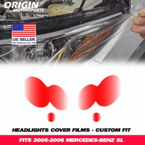 2005-2006 Mercedes-Benz SL Precut Headlight PPF Clear Paint Protection Film Kit