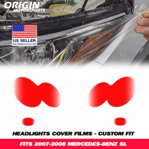 2007-2008 Mercedes-Benz SL Precut Headlight PPF Clear Paint Protection Film Kit 2007-2008 Mercedes-Benz SL Precut Headlight PPF Clear Paint Protection Film Kit