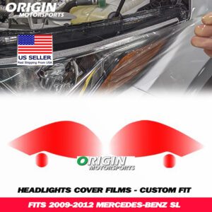2009-2012 Mercedes-Benz SL Precut Headlight PPF Clear Paint Protection Film Kit 2009-2012 Mercedes-Benz SL Precut Headlight PPF Clear Paint Protection Film Kit