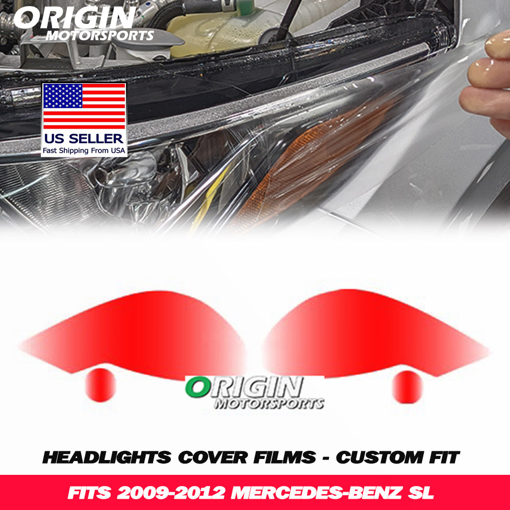 2009-2012 Mercedes-Benz SL Precut Headlight PPF Clear Paint Protection Film Kit 2009-2012 Mercedes-Benz SL Precut Headlight PPF Clear Paint Protection Film Kit