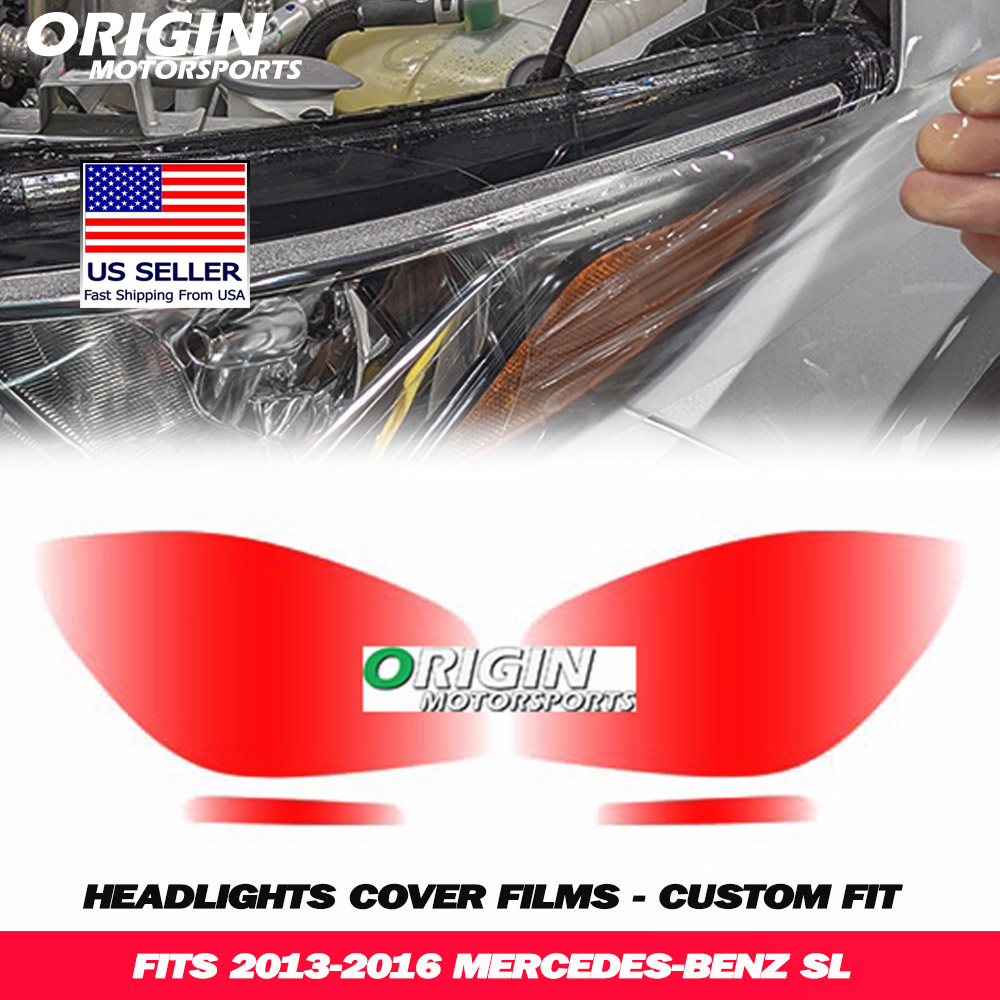 2013-2016 Mercedes-Benz SL Precut Headlight PPF Clear Paint Protection Film Kit 2013-2016 Mercedes-Benz SL Precut Headlight PPF Clear Paint Protection Film Kit