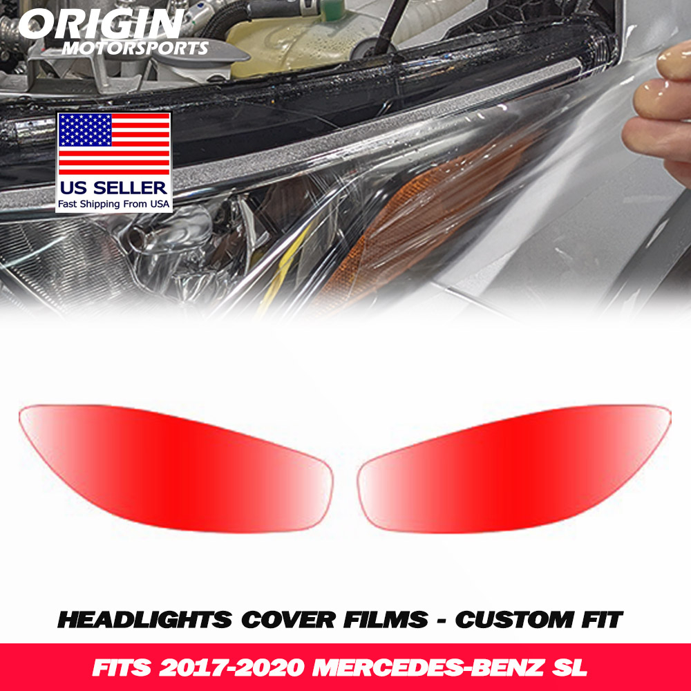 2017-2020 Mercedes-Benz SL Precut Headlight PPF Clear Paint Protection Film Kit 2017-2020 Mercedes-Benz SL Precut Headlight PPF Clear Paint Protection Film Kit