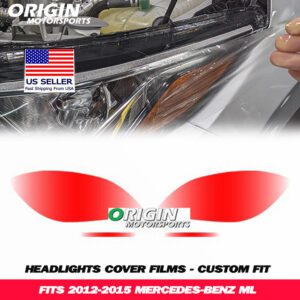 2012-2015 Mercedes-Benz ML Precut Headlight PPF Clear Paint Protection Film Kit 2012-2015 Mercedes-Benz ML Precut Headlight PPF Clear Paint Protection Film Kit