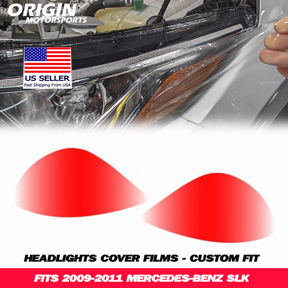 2009-2011 Mercedes-Benz SLK Precut Headlight PPF Clear Paint Protection Film Kit 2009-2011 Mercedes-Benz SLK Precut Headlight PPF Clear Paint Protection Film Kit