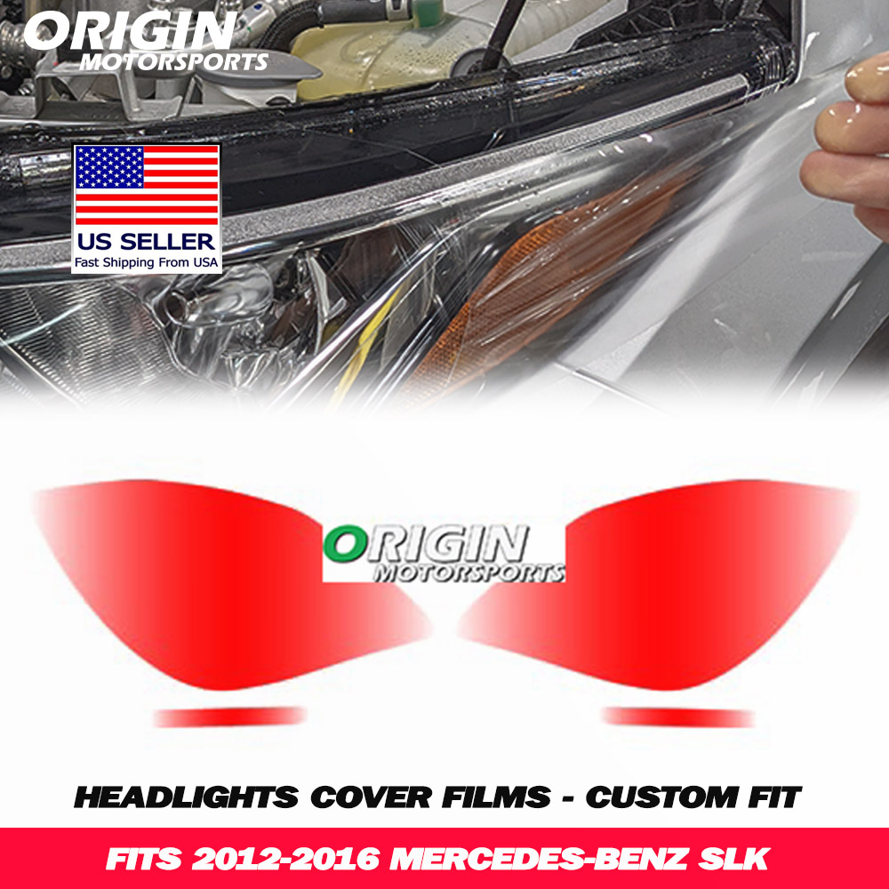 2012-2016 Mercedes-Benz SLK Precut Headlight PPF Clear Paint Protection Film Kit 2012-2016 Mercedes-Benz SLK Precut Headlight PPF Clear Paint Protection Film Kit
