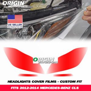 2012-2014 Mercedes-Benz CLS Precut Headlight PPF Clear Paint Protection Film Kit 2012-2014 Mercedes-Benz CLS Precut Headlight PPF Clear Paint Protection Film Kit