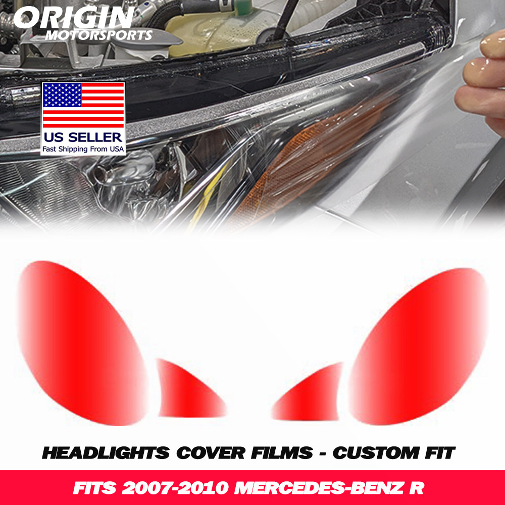 2007-2010 Mercedes-Benz R Precut Headlight PPF Clear Paint Protection Film Kit 2007-2010 Mercedes-Benz R Precut Headlight PPF Clear Paint Protection Film Kit