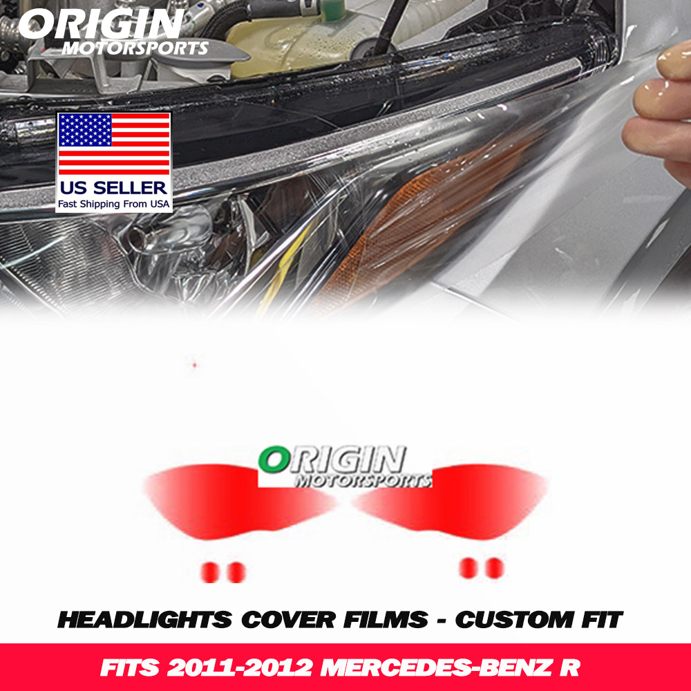 2011-2012 Mercedes-Benz R Precut Headlight PPF Clear Paint Protection Film Kit 2011-2012 Mercedes-Benz R Precut Headlight PPF Clear Paint Protection Film Kit