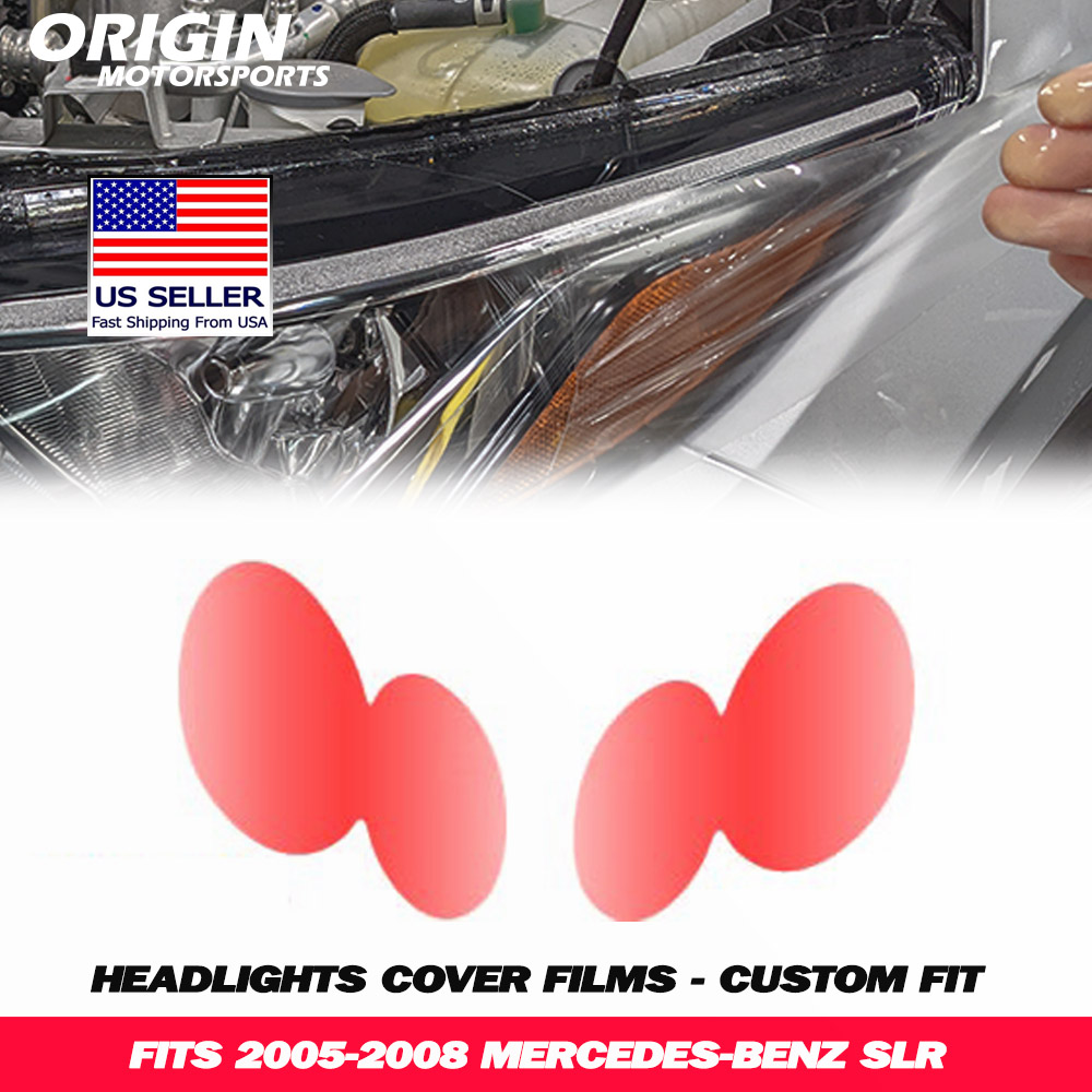 2005-2008 Mercedes-Benz SLR Precut Headlight PPF Clear Paint Protection Film Kit 2005-2008 Mercedes-Benz SLR Precut Headlight PPF Clear Paint Protection Film Kit