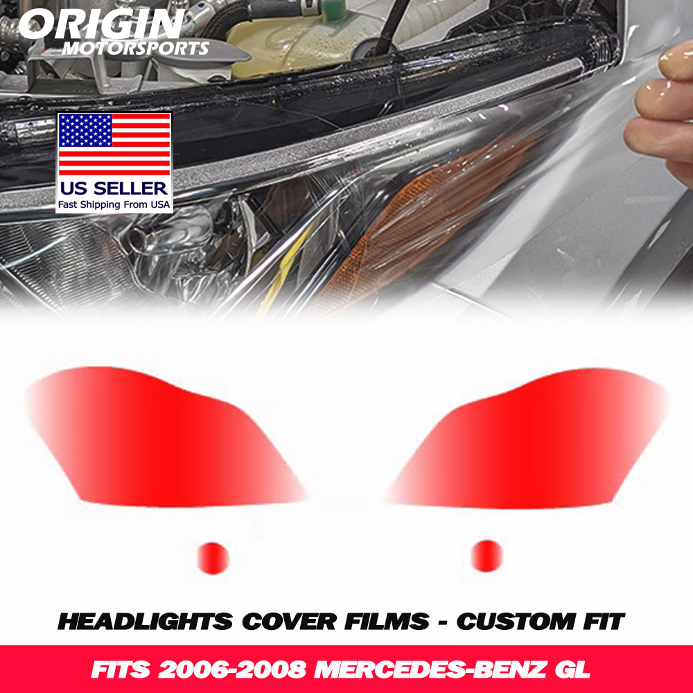 2006-2008 Mercedes-Benz GL Precut Headlight PPF Clear Paint Protection Film Kit 2006-2008 Mercedes-Benz GL Precut Headlight PPF Clear Paint Protection Film Kit