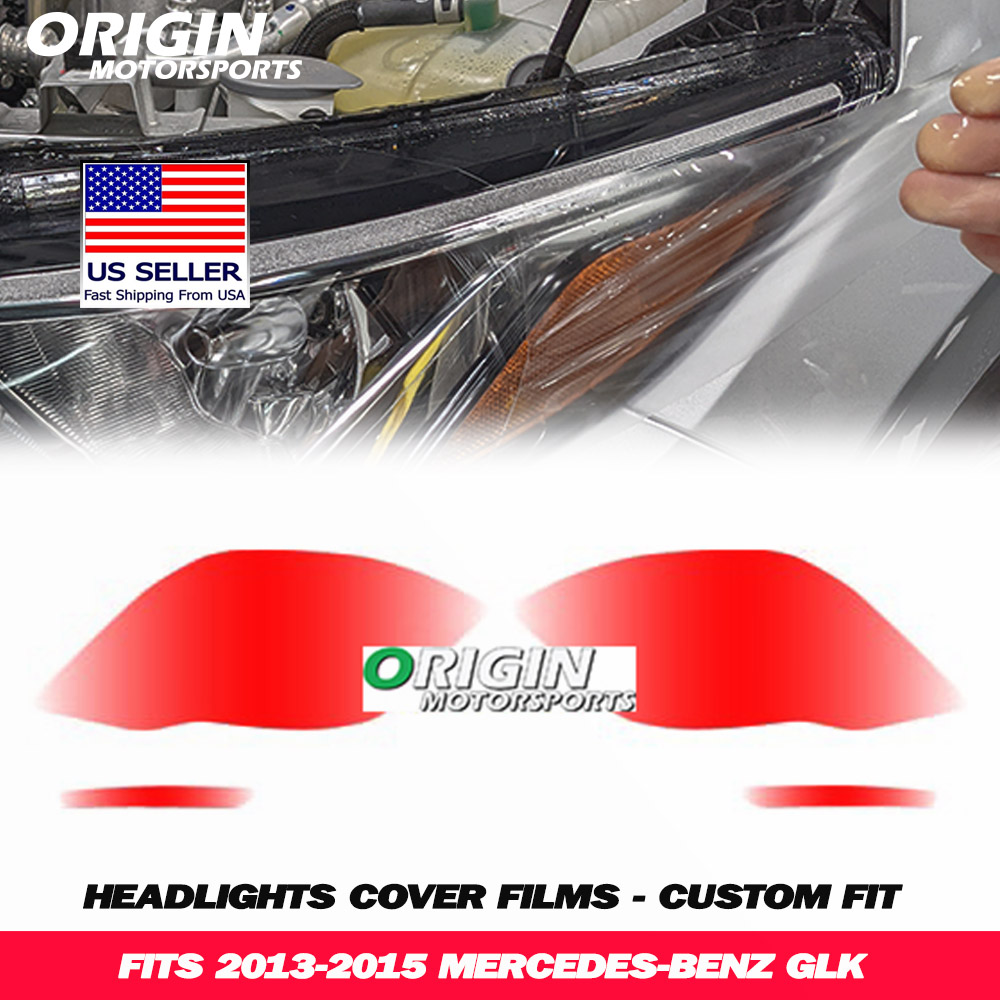 2013-2015 Mercedes-Benz GLK Precut Headlight PPF Clear Paint Protection Film Kit 2013-2015 Mercedes-Benz GLK Precut Headlight PPF Clear Paint Protection Film Kit