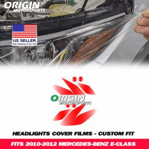 2010-2012 Mercedes-Benz E-CLASS Precut Headlight PPF Clear Paint Protection Film Kit 2010-2012 Mercedes-Benz E-CLASS Precut Headlight PPF Clear Paint Protection Film Kit