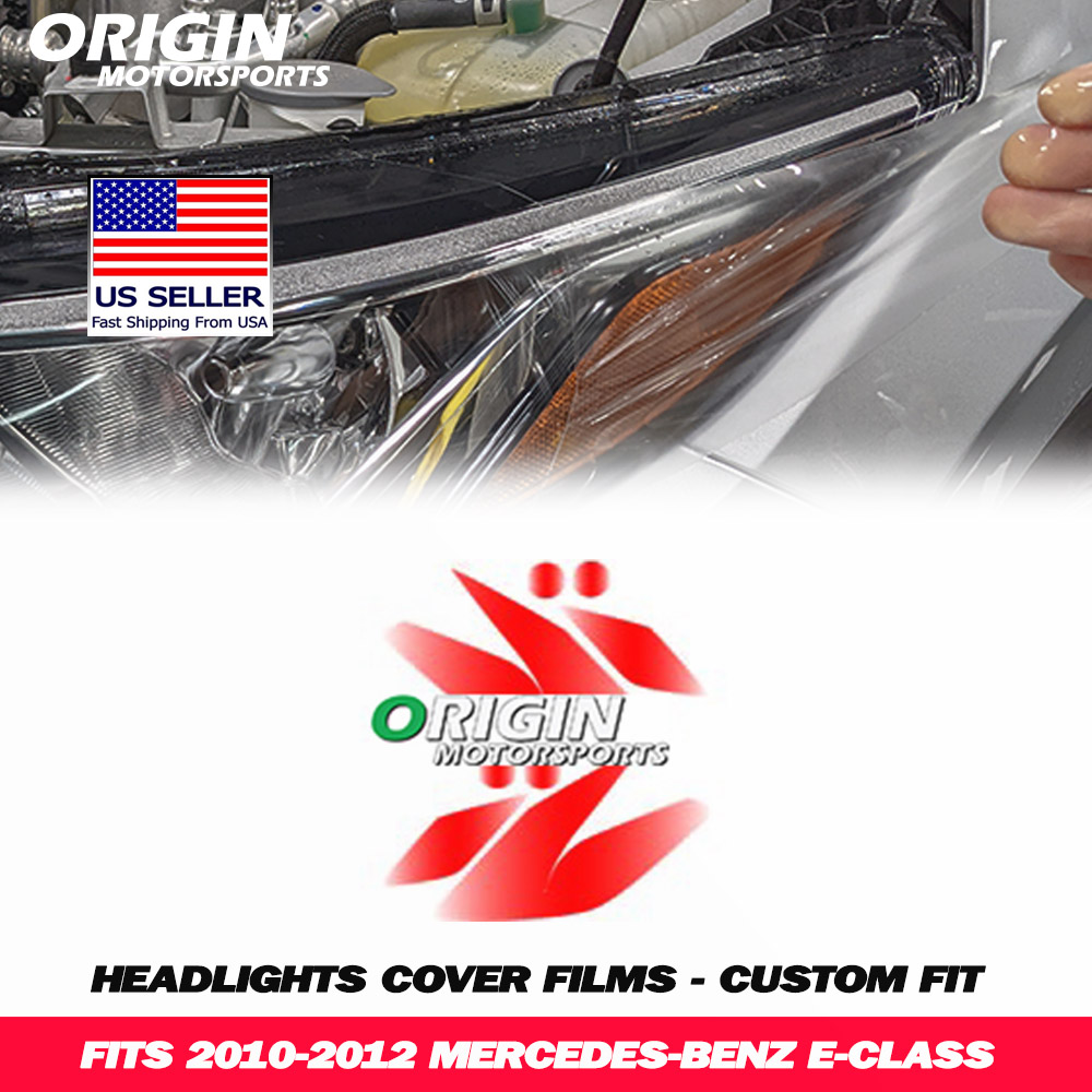 2010-2012 Mercedes-Benz E-CLASS Precut Headlight PPF Clear Paint Protection Film Kit 2010-2012 Mercedes-Benz E-CLASS Precut Headlight PPF Clear Paint Protection Film Kit