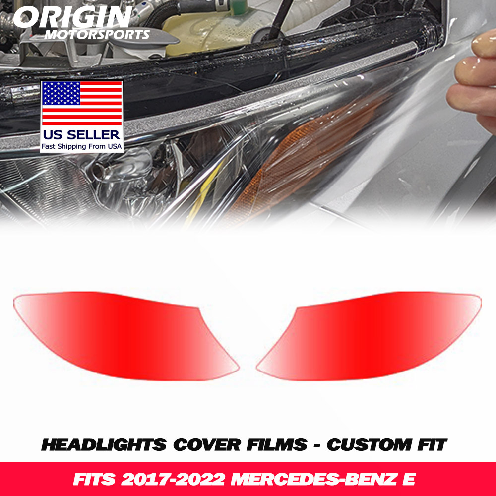 2017-2022 Mercedes-Benz E Precut Headlight PPF Clear Paint Protection Film Kit 2017-2022 Mercedes-Benz E Precut Headlight PPF Clear Paint Protection Film Kit