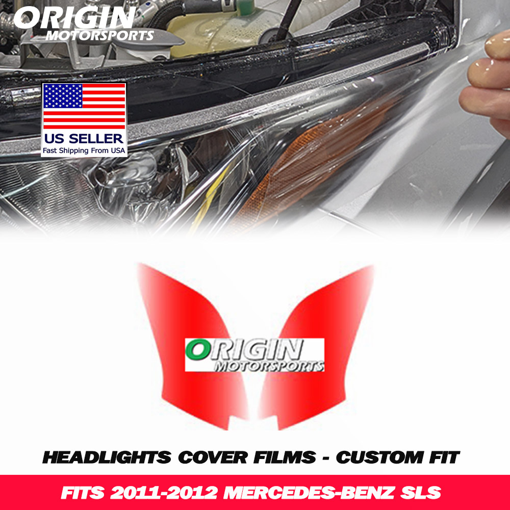 2011-2012 Mercedes-Benz SLS Precut Headlight PPF Clear Paint Protection Film Kit 2011-2012 Mercedes-Benz SLS Precut Headlight PPF Clear Paint Protection Film Kit