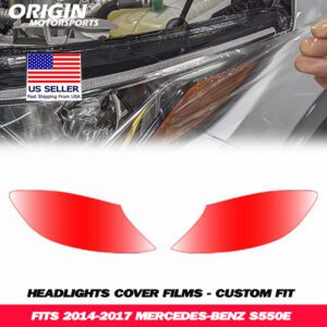 2014-2017 Mercedes-Benz S550E Precut Headlight PPF Clear Paint Protection Film Kit 2014-2017 Mercedes-Benz S550E Precut Headlight PPF Clear Paint Protection Film Kit