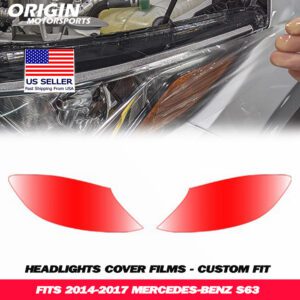 2014-2017 Mercedes-Benz S63 Precut Headlight PPF Clear Paint Protection Film Kit 2014-2017 Mercedes-Benz S63 Precut Headlight PPF Clear Paint Protection Film Kit