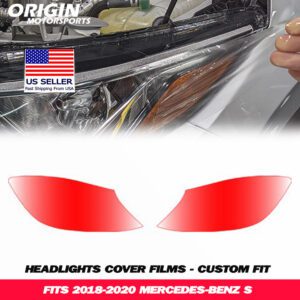 2018-2020 Mercedes-Benz S Precut Headlight PPF Clear Paint Protection Film Kit